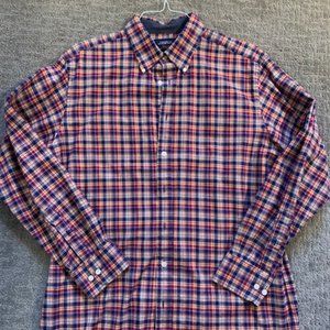 Charles Tyrwhitt Plaid Button Down Shirt - Classic Fit - L